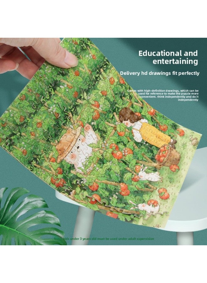 300 Pieces Healing Paper Puzzle Children's Toys Educational Adult Boys And Girls Decompression Assembly Gift Stall Wholesale-Color:【300 Pieces Free Frame】 Cure-Xiaoyu - Image 5